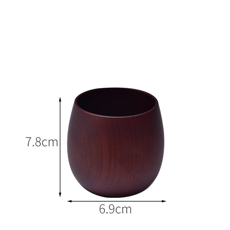 Eco-Friendly Wooden Tea Cup Goblet