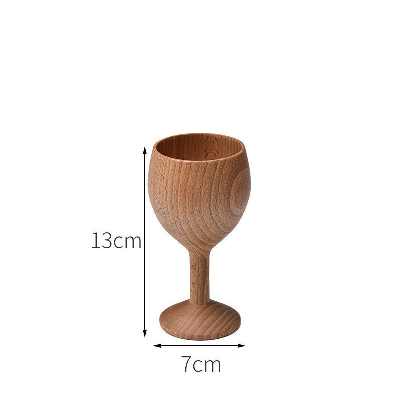 Eco-Friendly Wooden Tea Cup Goblet