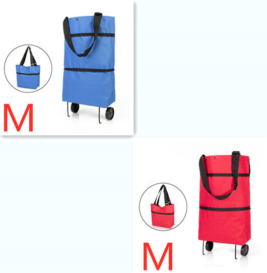 EcoCart: Foldable Reusable Shopping Bag with Wheels