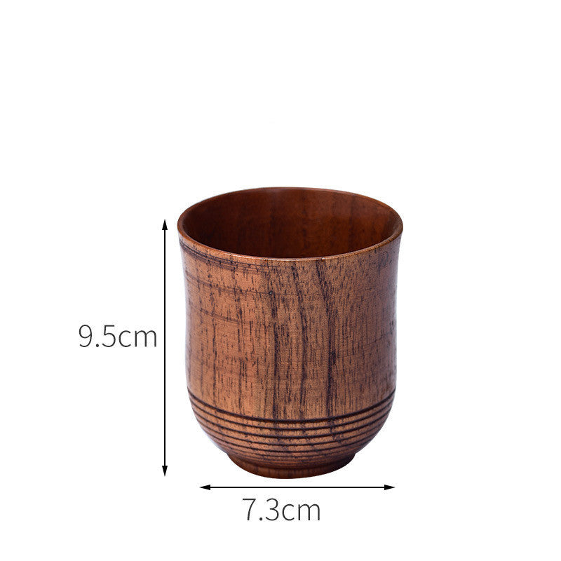 Eco-Friendly Wooden Tea Cup Goblet