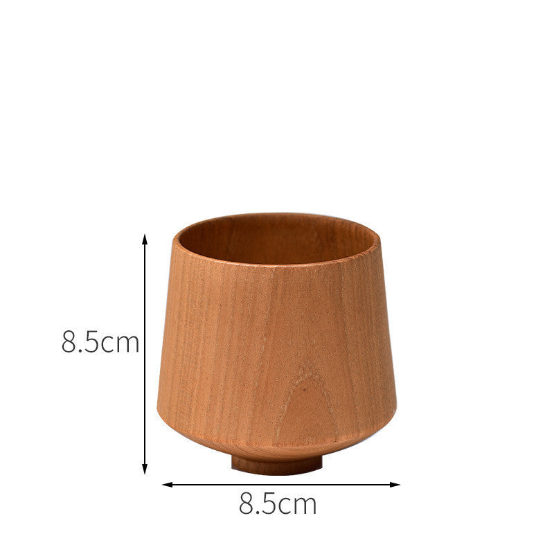 Eco-Friendly Wooden Tea Cup Goblet