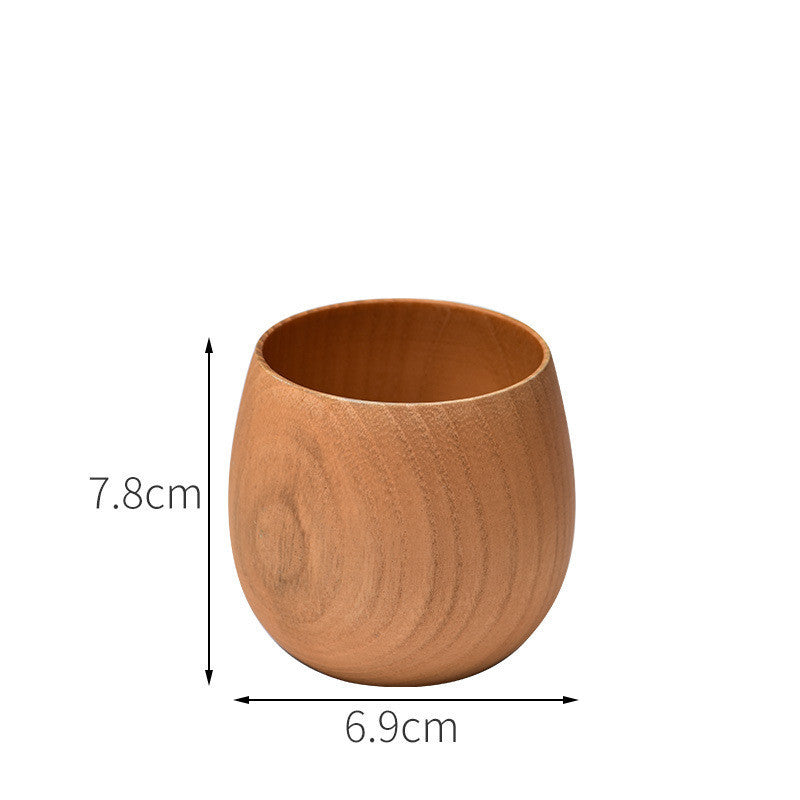 Eco-Friendly Wooden Tea Cup Goblet