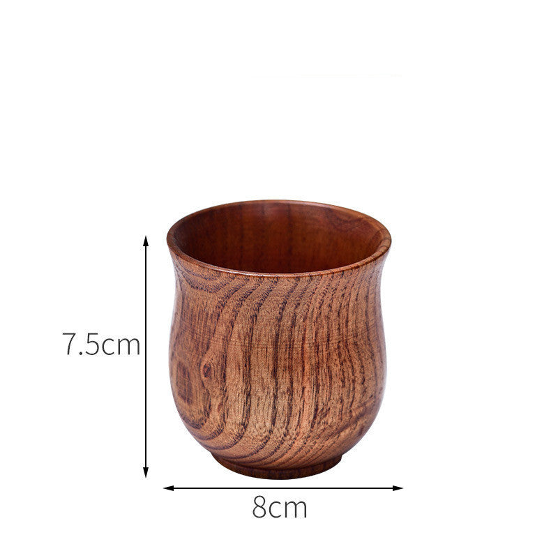 Eco-Friendly Wooden Tea Cup Goblet