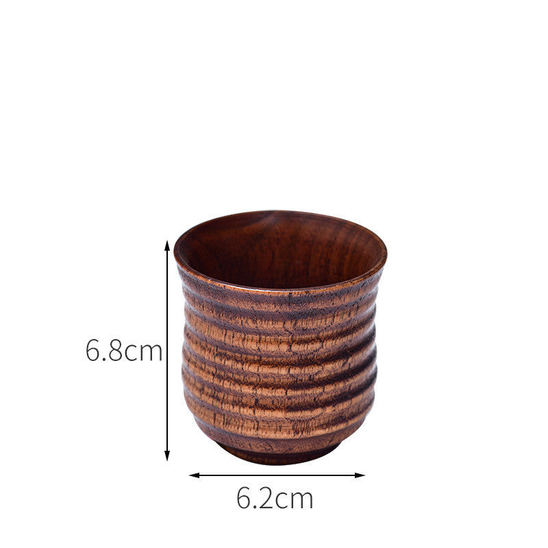 Eco-Friendly Wooden Tea Cup Goblet