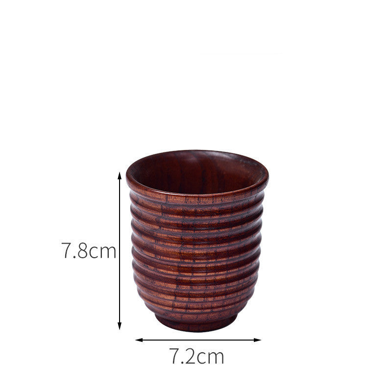 Eco-Friendly Wooden Tea Cup Goblet