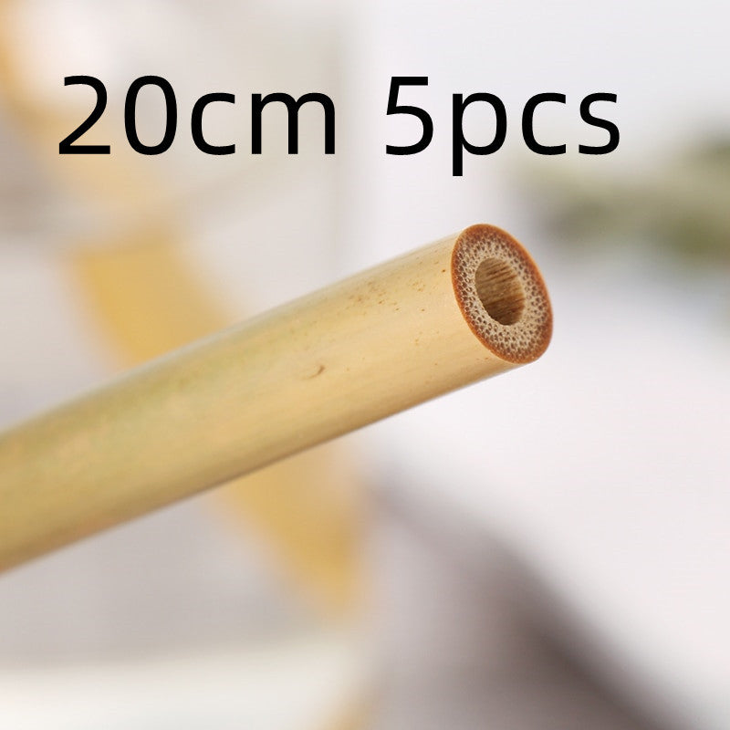 5pcs Natural Bamboo Straws