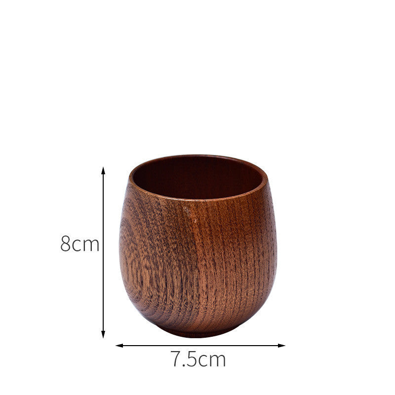 Eco-Friendly Wooden Tea Cup Goblet