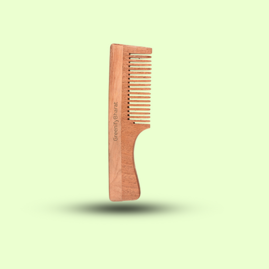 Pure Neem Handle Comb – Natural Hair Care for Healthy Scalp